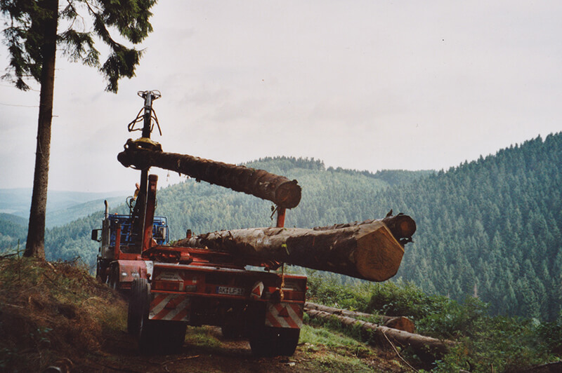 Holztransporte